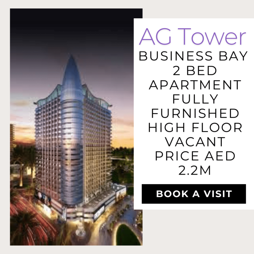 Fully Furnished 2 Bedroom Apartment for Sale in AG Tower in Business Bay for AED 2.2m