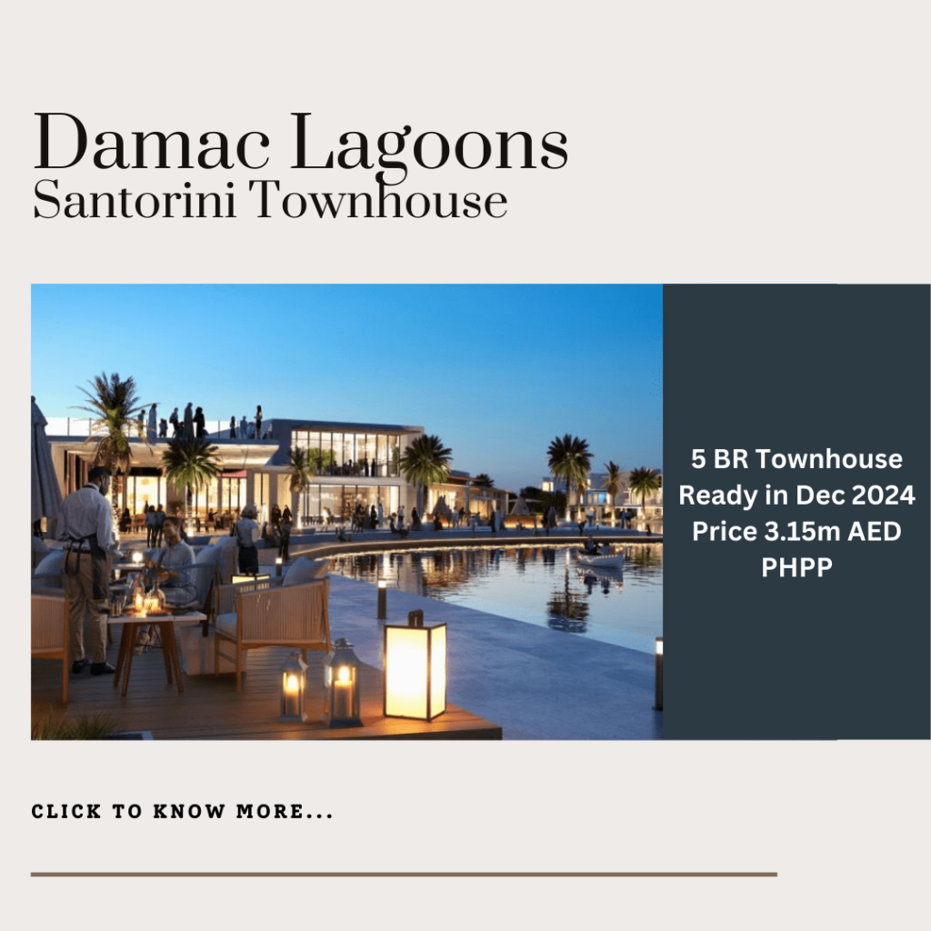 5 Bed Santorini Townhouse in Damac Lagoon for just 3.15m